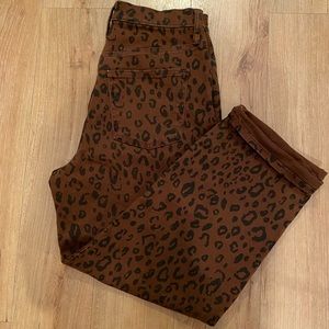 Cheetah Print Jeans